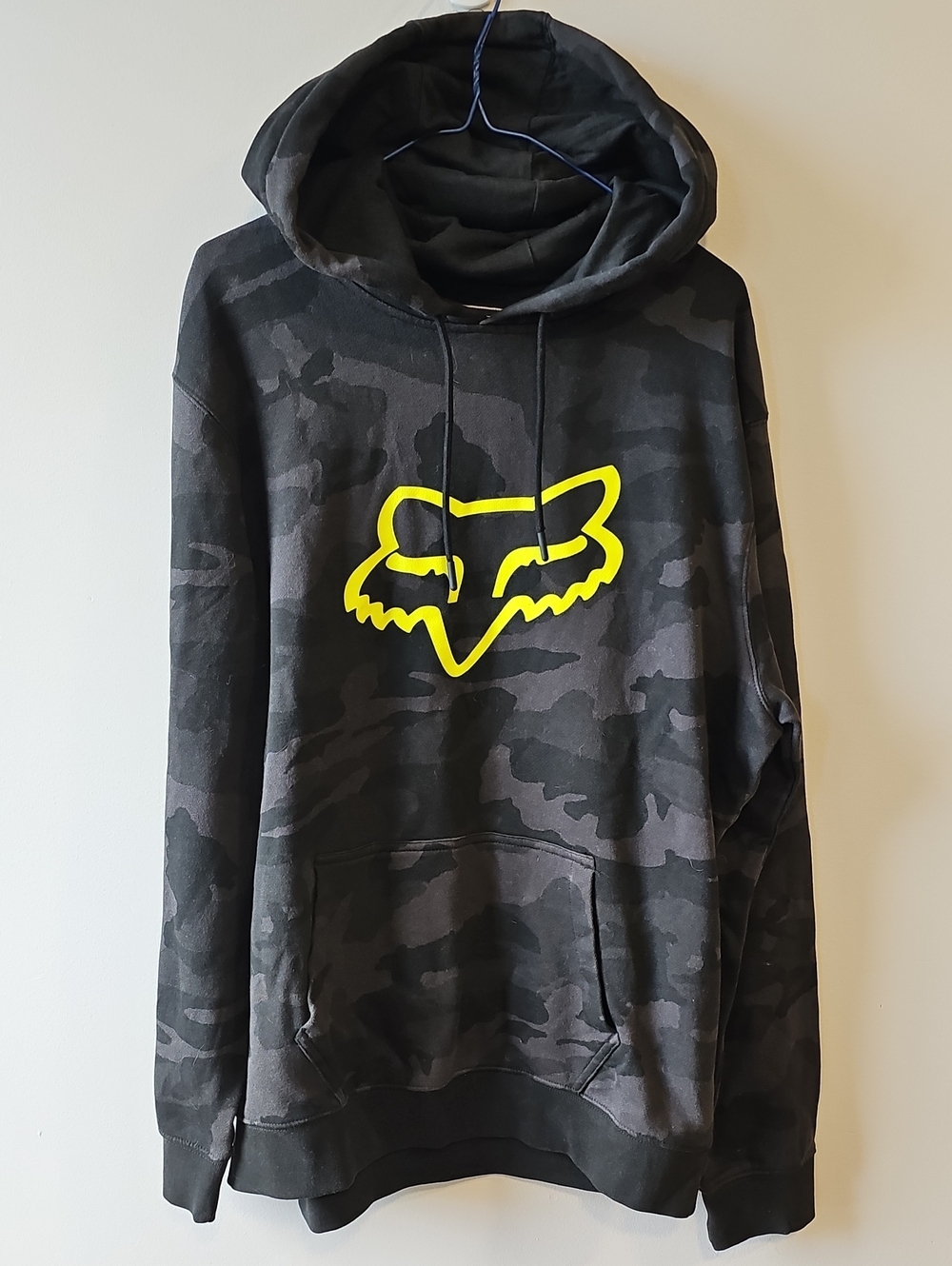 Fox Laege Black And Gray Camo Pullover Hoodie